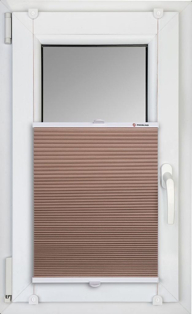 THERMO WABENPLISSEE 100% VERDUNKELNDFALTROLLO JALOUSIE (Latte Macchiato PM03, 30x200 cm)