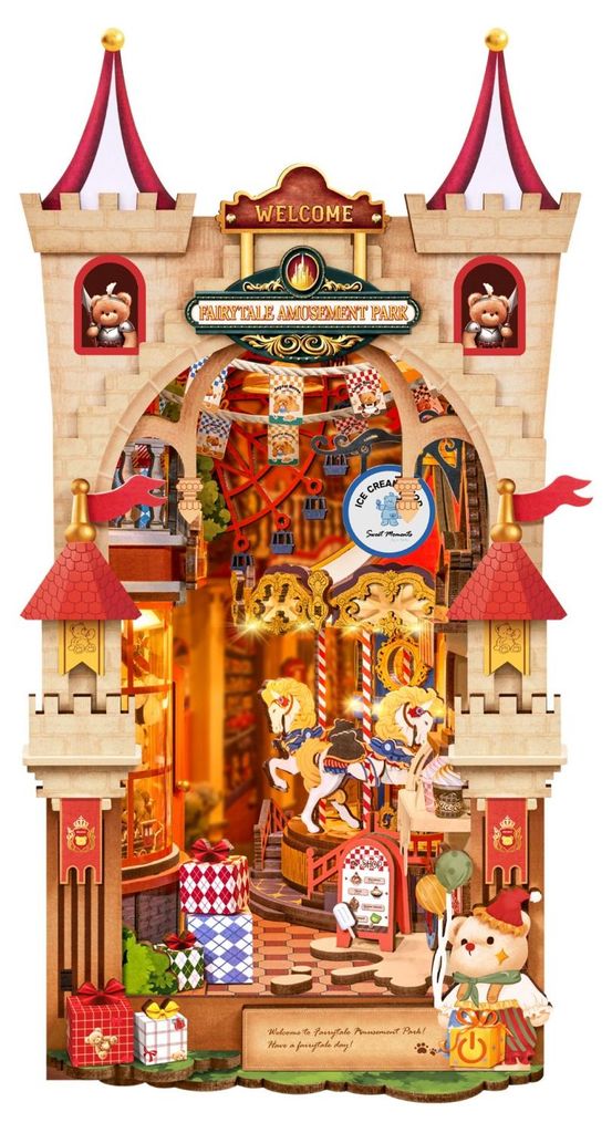Fairytale Amusement Park Diorama aus Holz Produktbild 