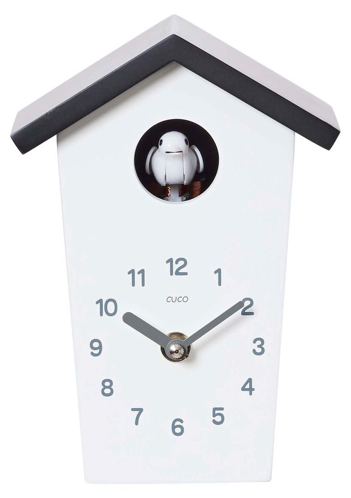Cuco Clock Mini Kuckucksuhr HOCHHAUS 17,0 × 12,4 × 9,0cm, Produktbild 