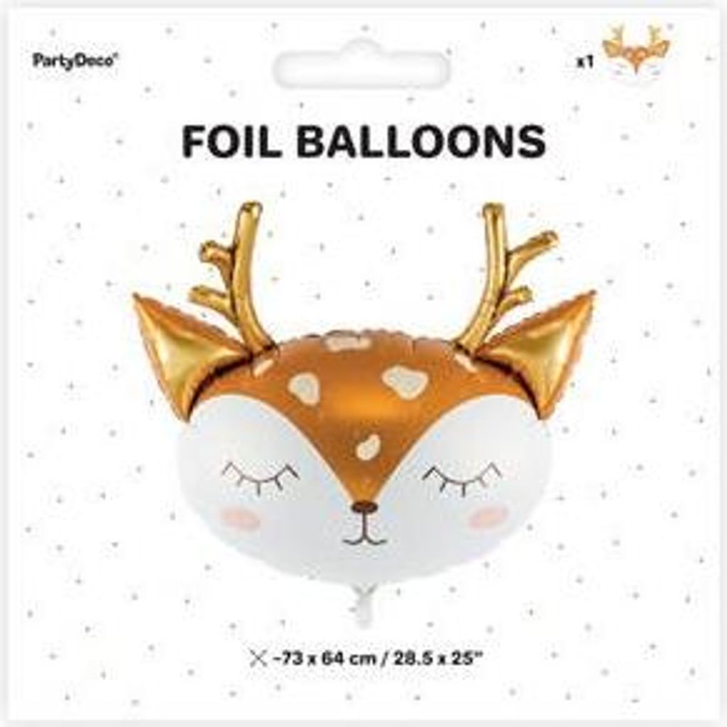 PARTYDECO Balon foliowy Jelonek 73x64cm mix 71022 Zdjęcie produktu 
