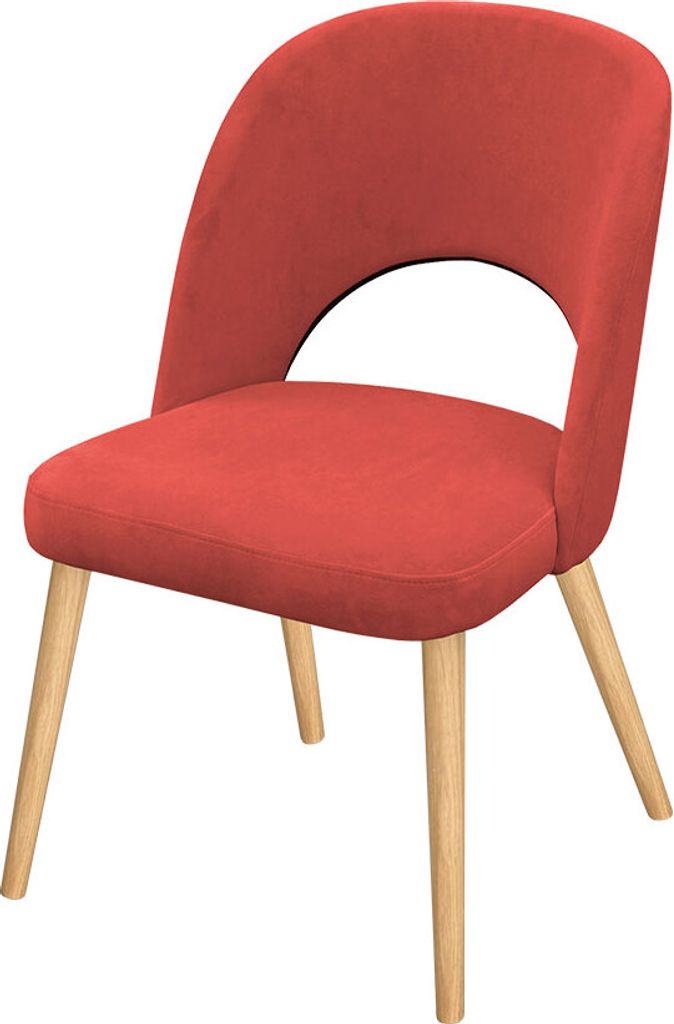 MIRJAN24 Stuhl K84, Elegante Wohnzimmerstühle, Polsterstuhl, Komfortable Stuhl mit Holzkonstruktion (Farbe: Magic Velvet 2232, Füße: Buche)