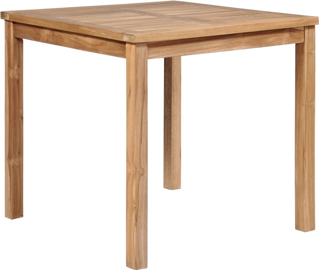vidaXL Stół ogrodowy 80 x 80 x 77 cm z litego drewna Zdjęcie produktu 5