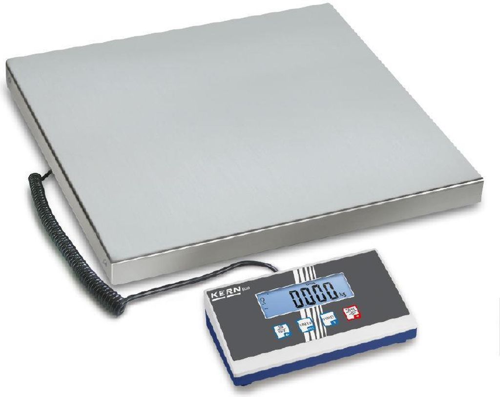 KERN & SOHN Plattformwaage, 60 kg, Edelstahl, Edelstahl, LCD, 2,5 cm, 550 mm