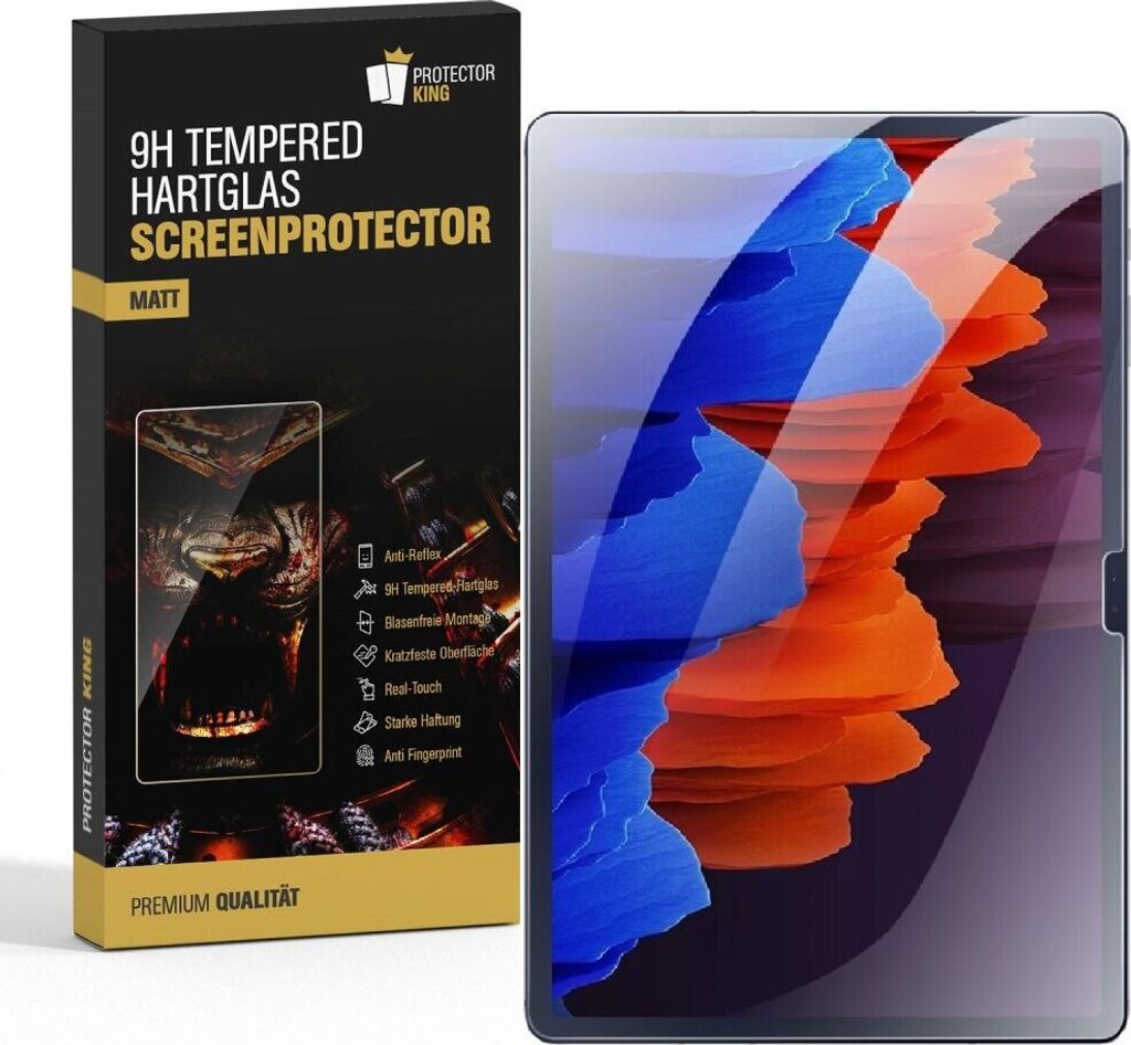 6x 9H Panzerglas für Samsung Galaxy Tab S8 Plus Displayschutz Schutzglas Matt ENTSPIEGELT ANTI-REFLEXSchutzfolie Hartglas Panzerfolie Displayglas ...