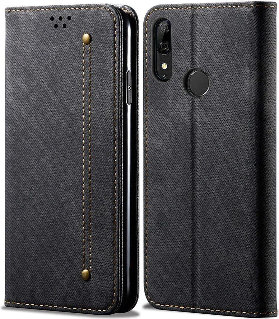 Huawei Y9 Prime 2019 Hülle, LaimTop Denim Leder Brieftasche Magnetverschluss Flip Bookstyle Schutzhülle mit Standfunktion für Huawei Y9 Prime 20...