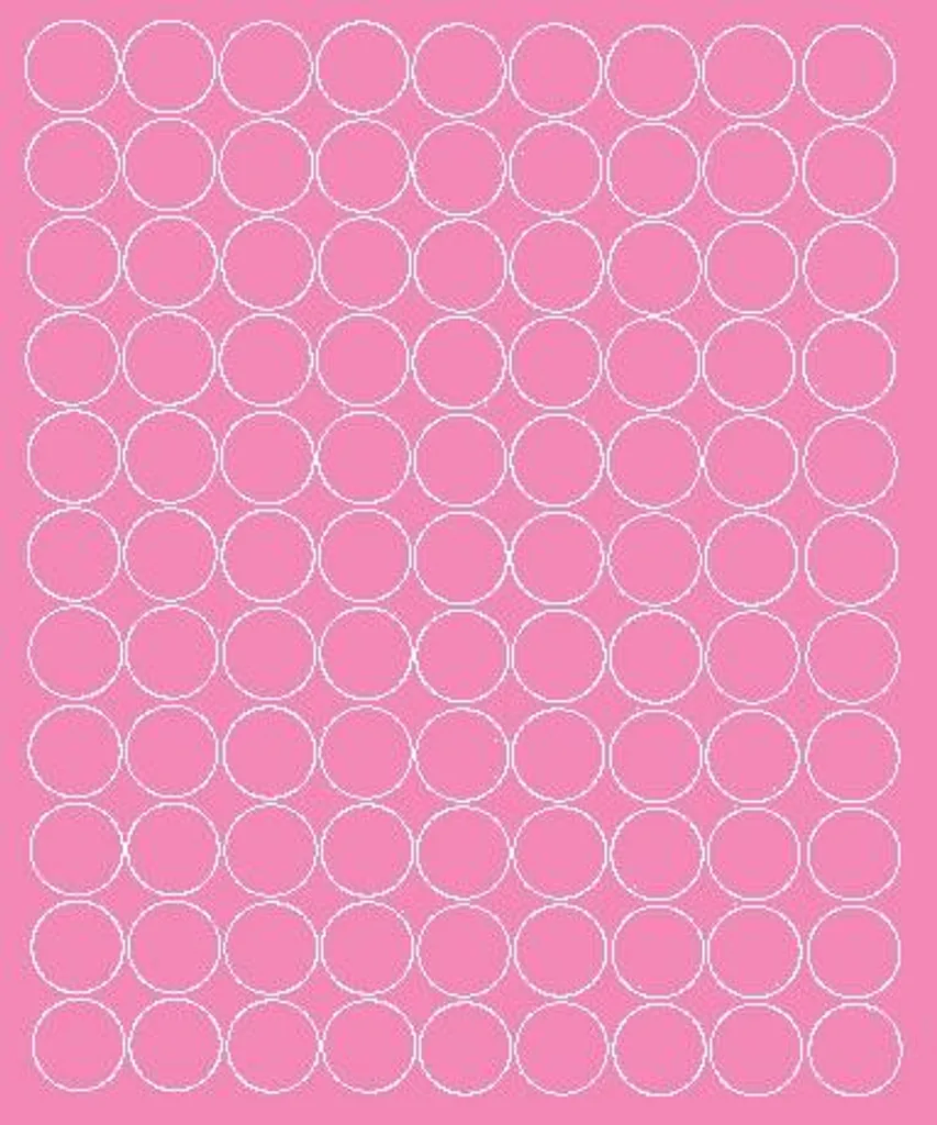 Adesivi Tondi Rosa Lucido 2cm - 99 Pezzi Qualità Premium per Te