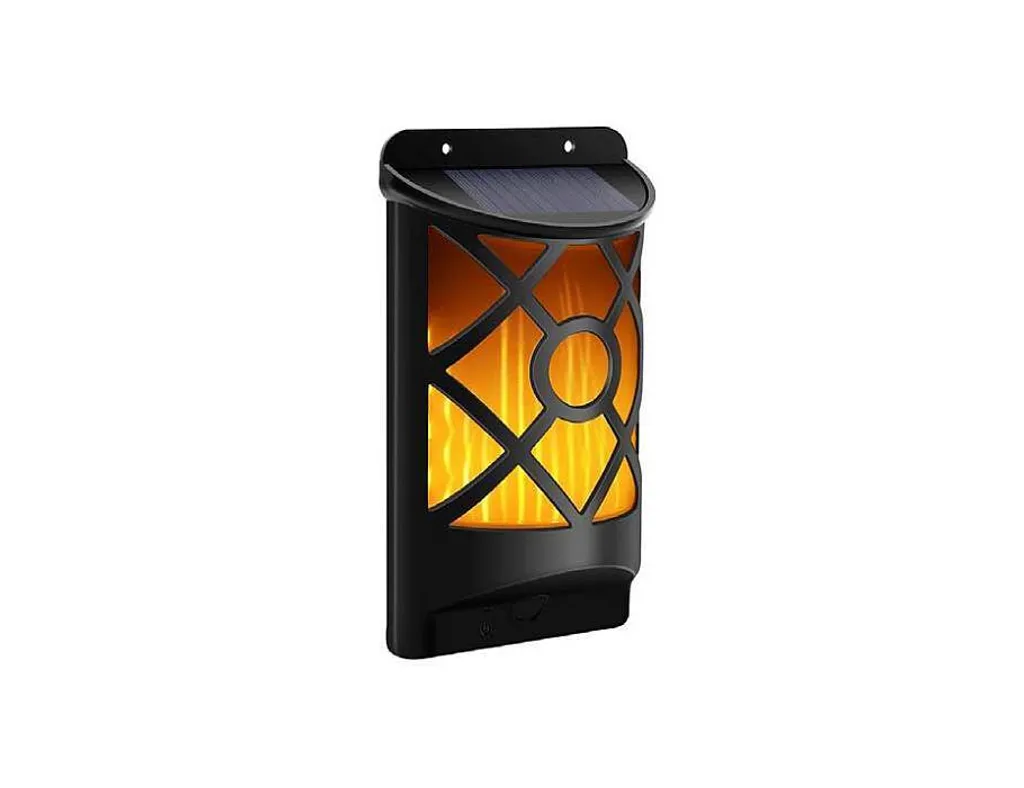 Lampe Solaire Sans Fil pour Jardin - Solution Anti-Obscurité Effet Flamme