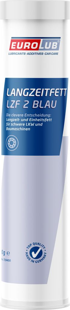 Eurolub Langzeitfett 2 LZF Blau 400 g Kartusche Produktbild 