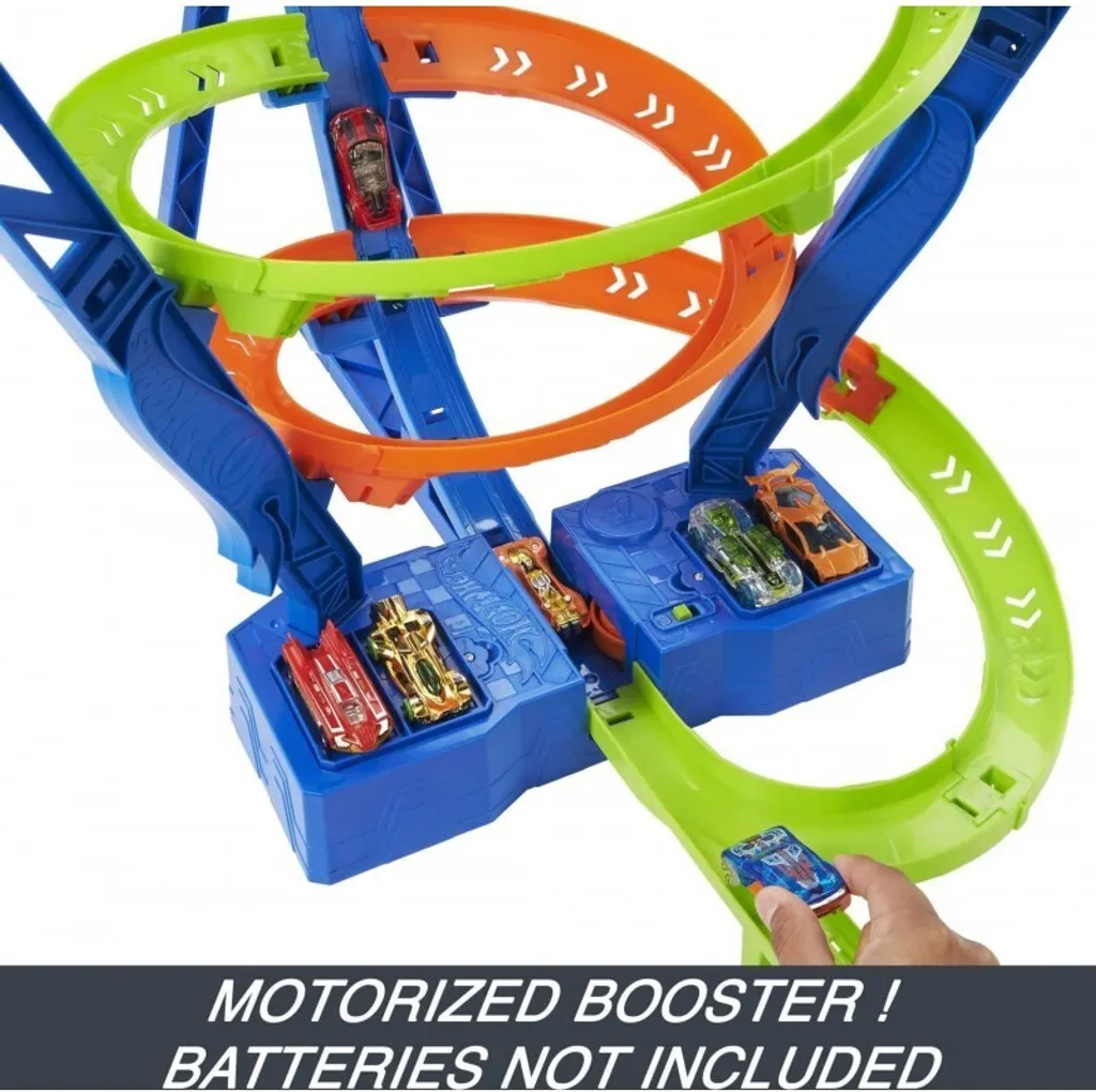 Hot Wheels Crash Spirale : Circuit avec Zone de Collision et Boost - 13