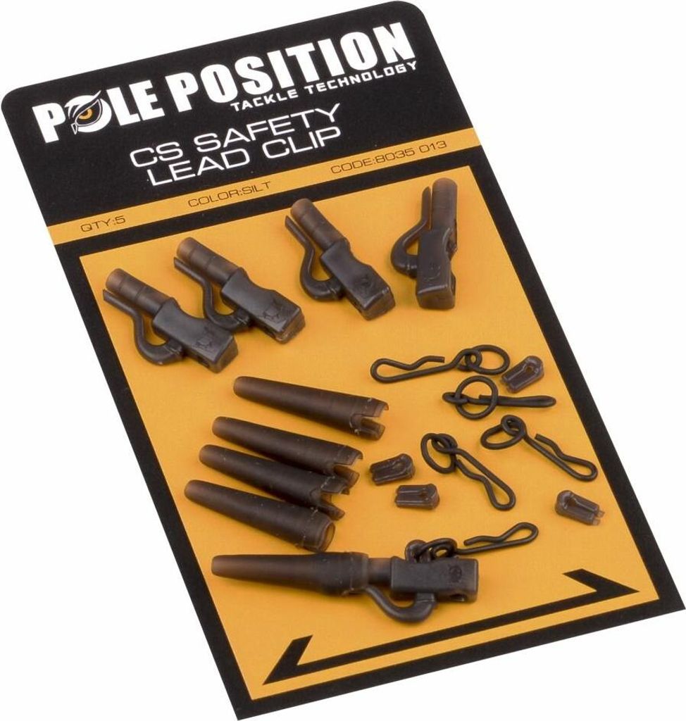 PolePosition Cs Safety Leadclip Set 5St. Weed