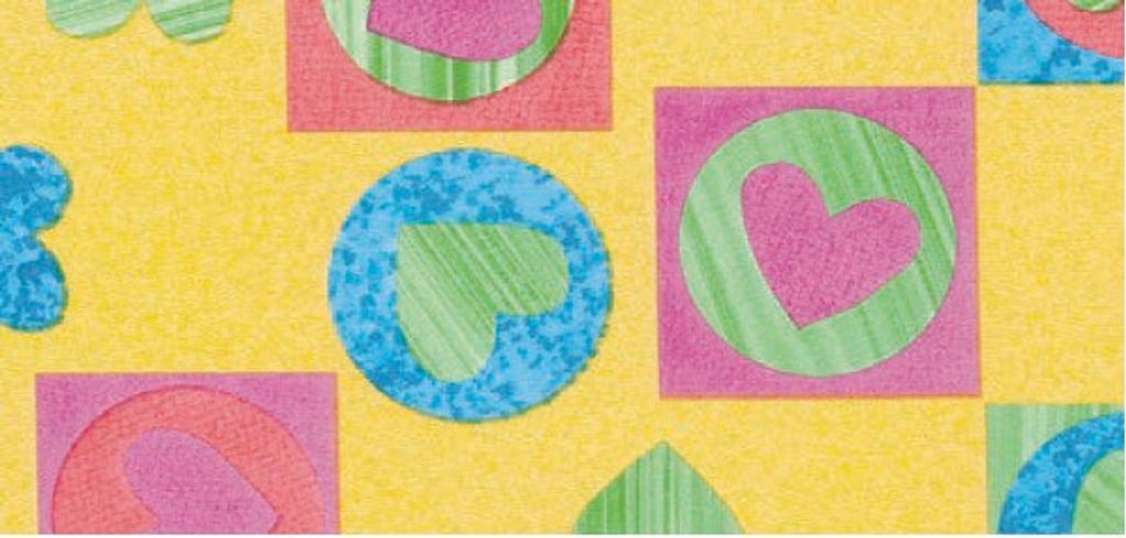 Klebefolie - Möbelfolie Herzen - Kinderzimmer 45 cm x 200 cm Dekorfolie