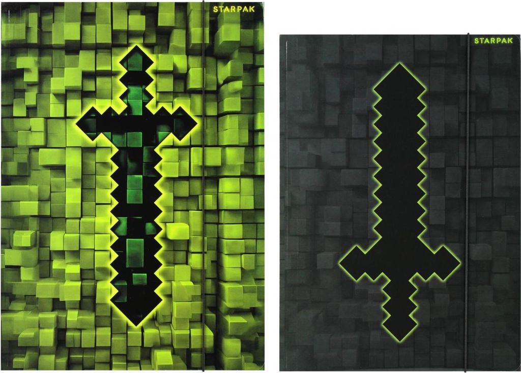 A4 Schwert Pixel Spiel elastische Mappe Starpak Produktbild 