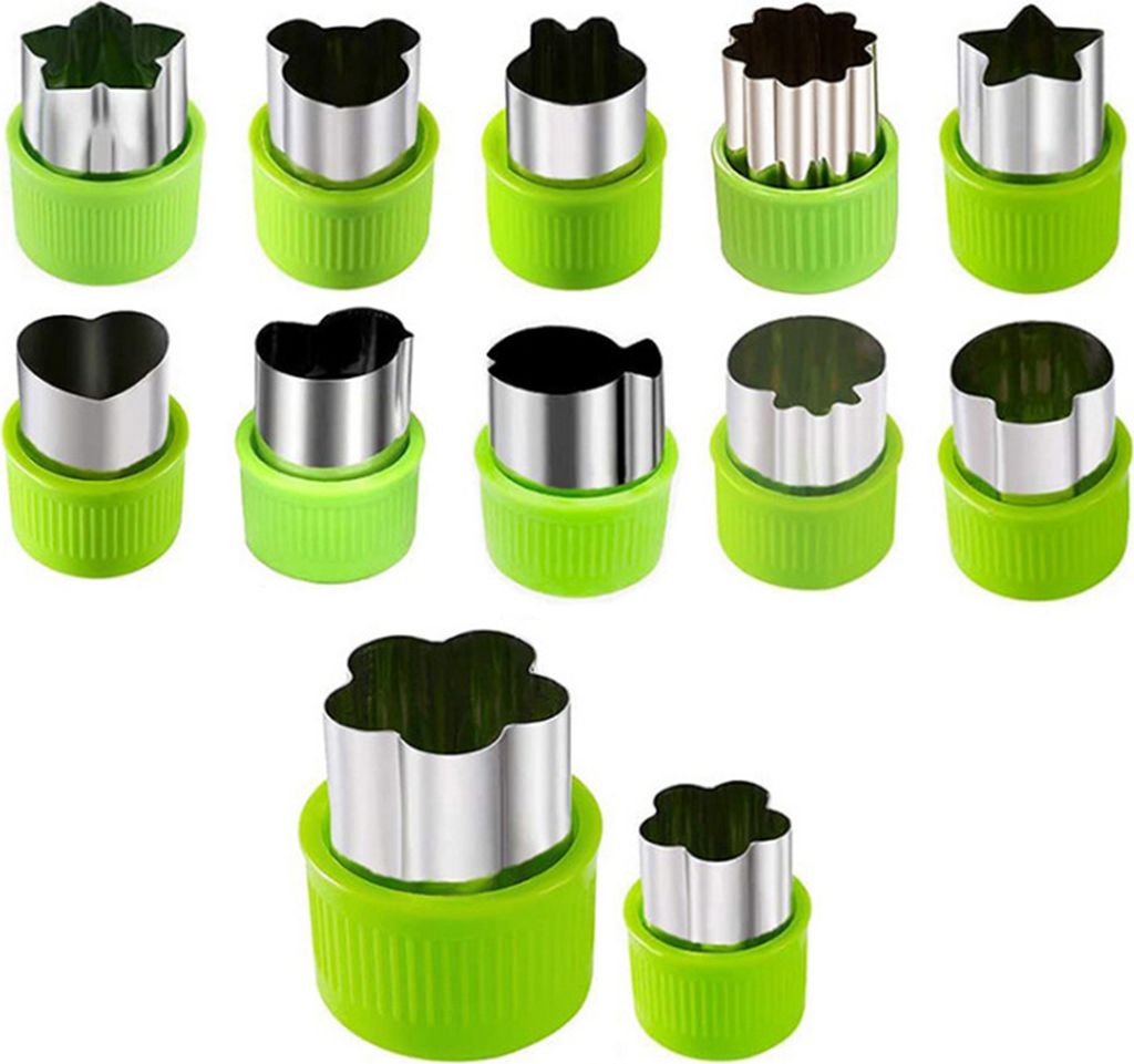 1 Set Prägeform, kreative Form, lebensmittelecht, glatte Kante, rostfrei, wiederverwendbar, Edelstahl, Ausstechformen-Set, Dessert-Gemüse-Ausstec...