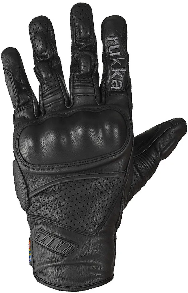 Gants moto Rukka Hero 2.0 pour route et ville - Cuir aéré noir taille 12