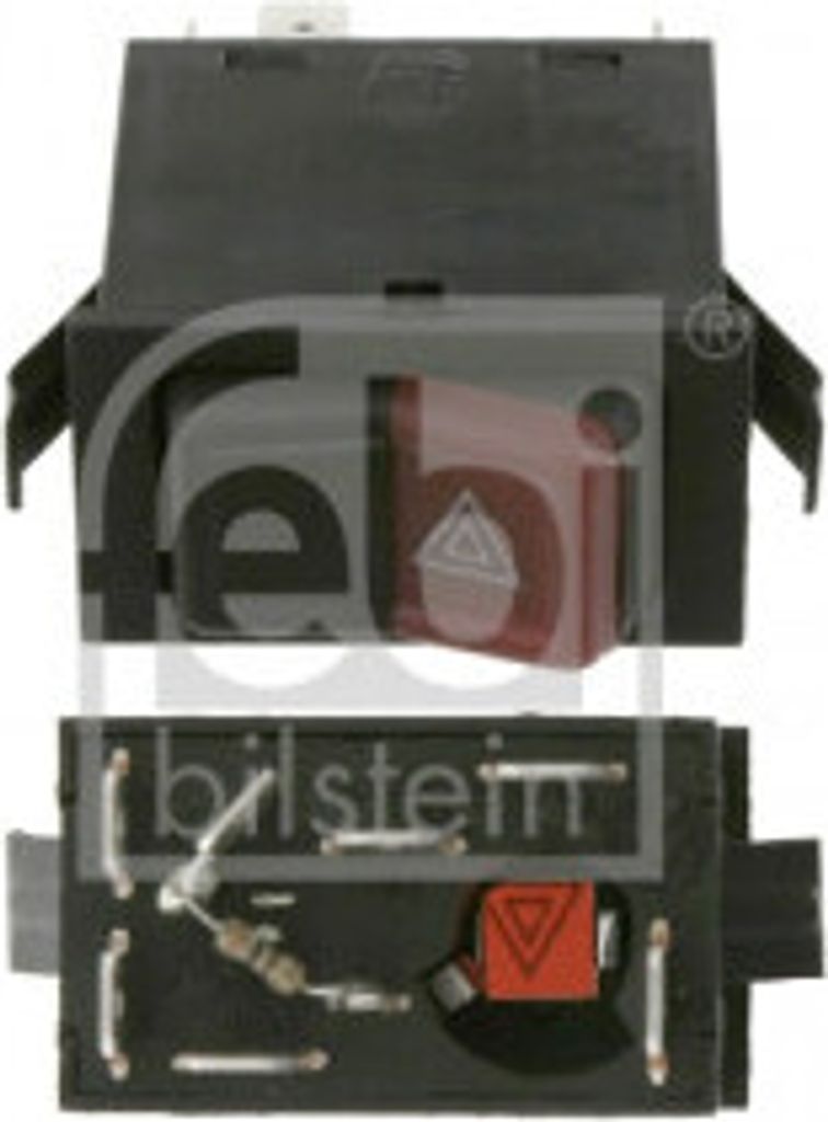 FEBI BILSTEIN 18147 - OE 81 25505 0760 Warnblinkschalter für Polo (80, 86C)