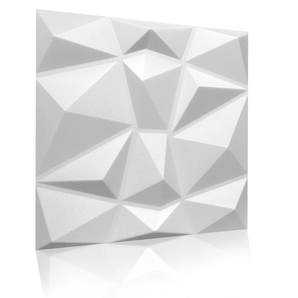 3D Paneele, 3D Wandpaneele, 12 Stück Deckenpaneele, Styropor Verkleidung für Wand & Decke, Nicht Verformbar, Wasserfest, Hitzebeständig, 50x50 cm