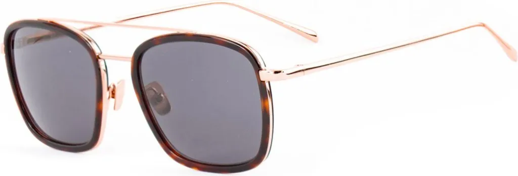Lunettes de soleil Belstaff S084 - Monture Aviateur Luxe en Métal Noir