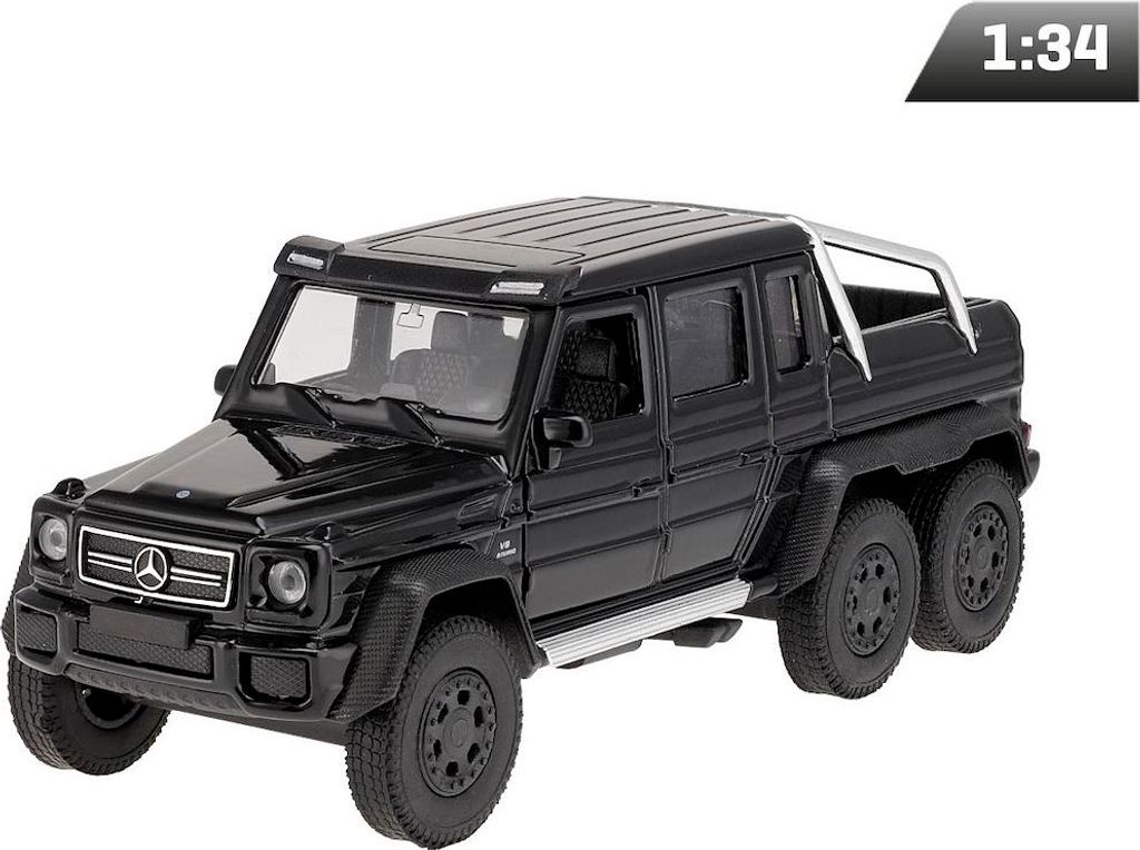 Modell 1:34, Mercedes-Benz G63 AMG 6x6, schwarz Produktbild 