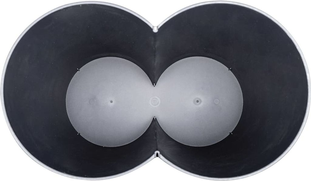 vidaXL Duo Bin Black 50 l Obrázok produktu 4