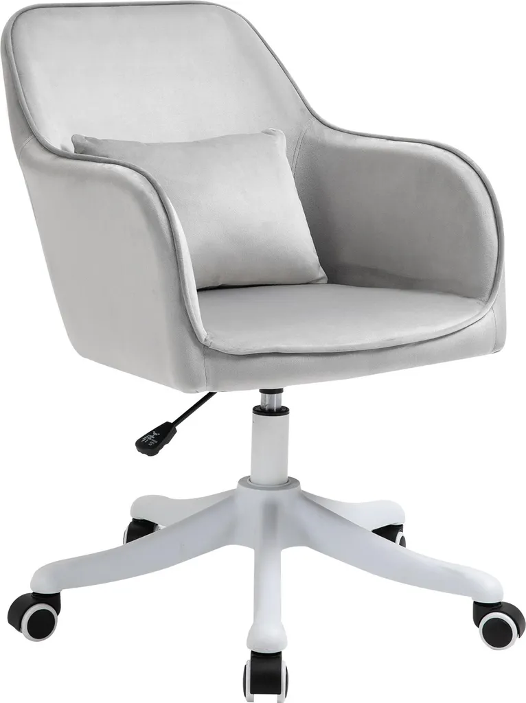 Fauteuil Pivotant Idéal pour Télétravail avec Massage et Soutien des Lombaires