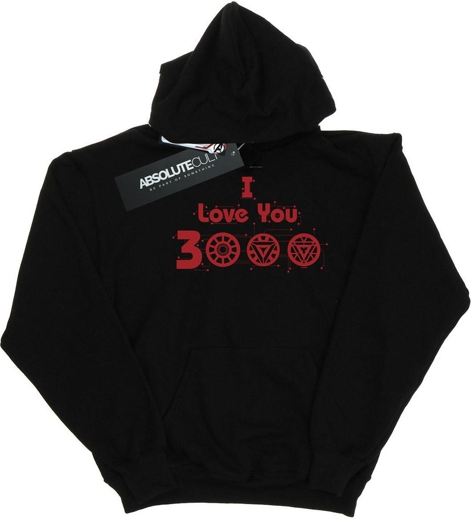 Marvel - "Avengers Endgame I Love You 3000" Kapuzenpullover für Damen BI2722 (L) (Schwarz)