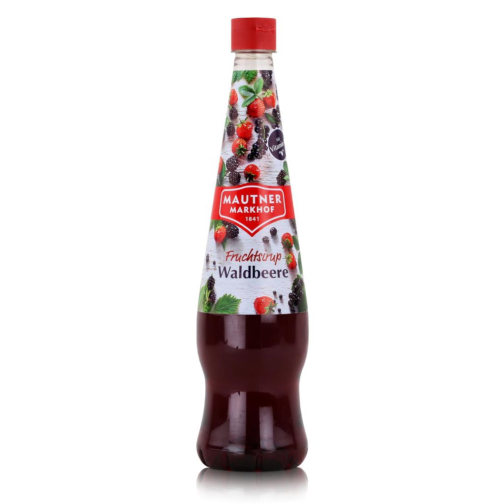 Mautner Getränkesirup Waldbeere 0,7L - Softdrink, Cocktails (1er Pack)