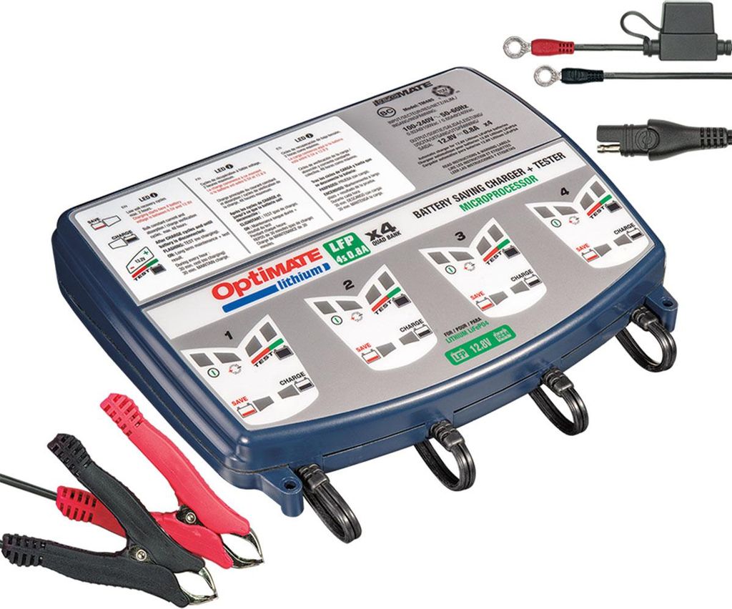 Caricabatterie OptiMate Lithium 4s Quad Bank 4 12.8V 0.8A Immagine del prodotto 
