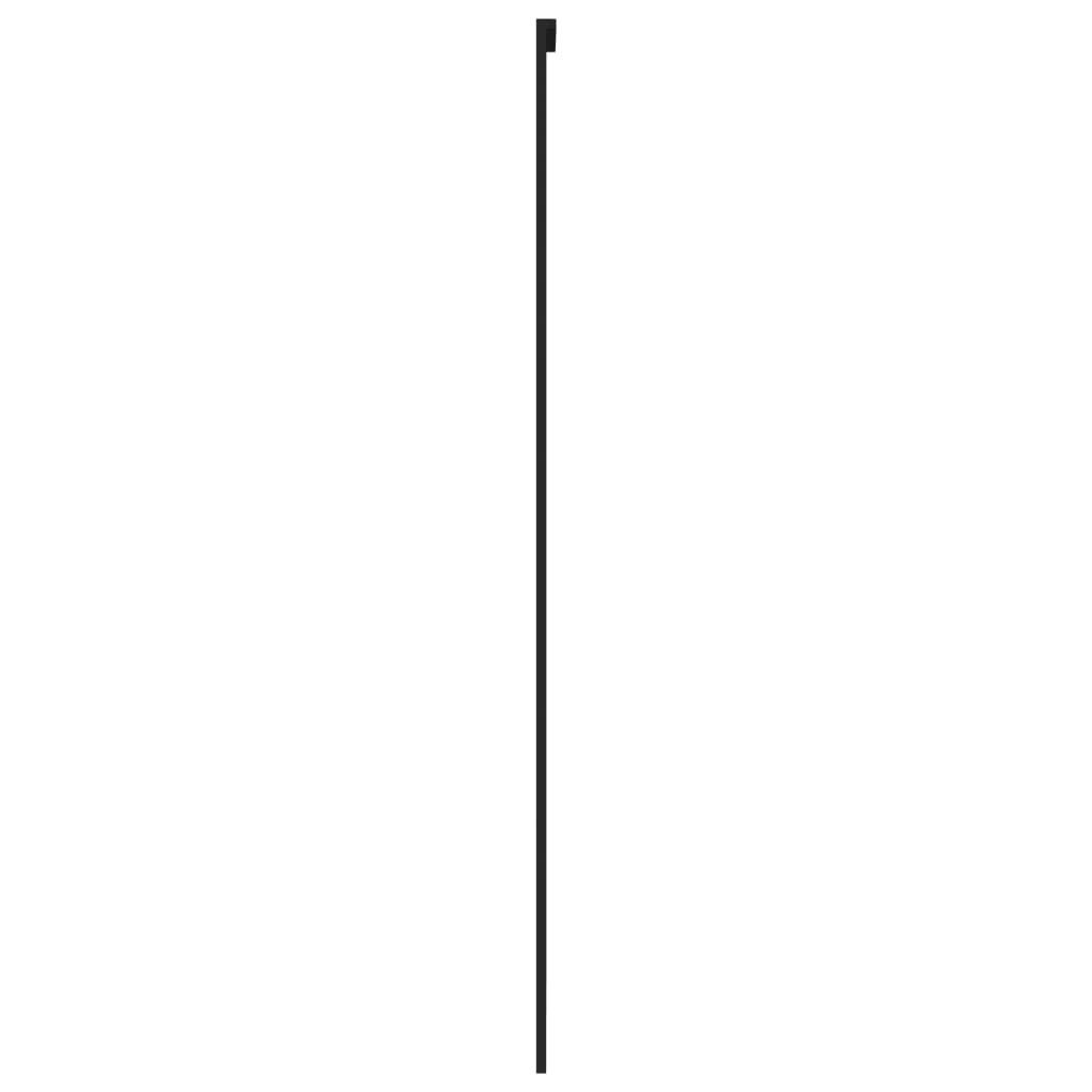 vidaXL Schiebetür Schwarz 76x205 cm Hartglas und Aluminium Produktbild 4