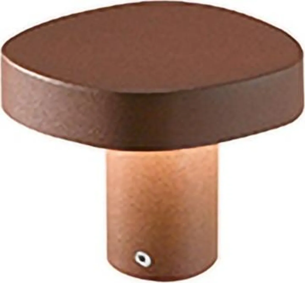 Zafferano Ciottolo Corten - Paletto LED 10cm IP54 7W 3000K per Giardino