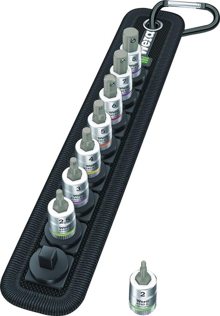 Wera Belt B 2 Zyklop Bitnuss-S. Innensechsk,m.Haltef.,3/8