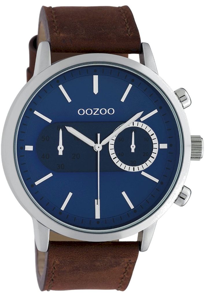 OOZOO Armbanduhr Timepieces Herren Braun/Silber C10670