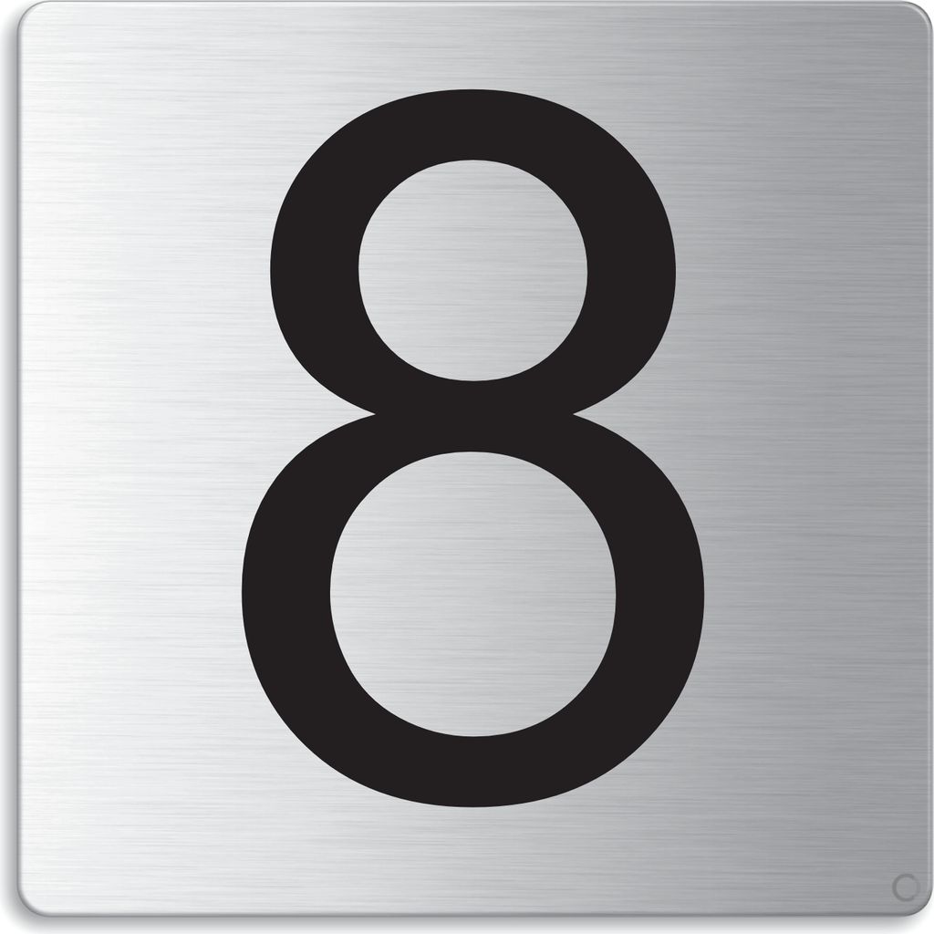 Türnummer I Zimmernummer I EdeIstahI TürschiId "8" I 85x85 Produktbild 