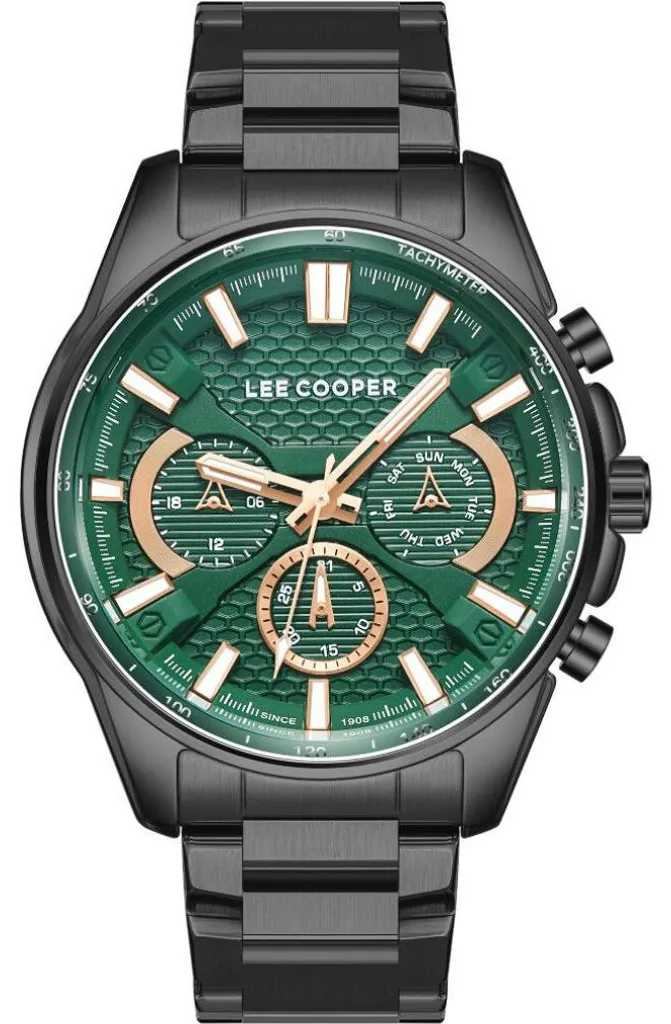 Montre Homme Lee Cooper LC08090.070 : Style Durable et Lecture Facile Vert