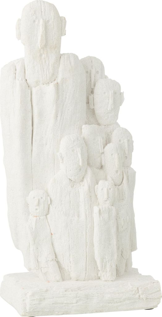 J-Line Figur Gruppe Polyresin Weiß