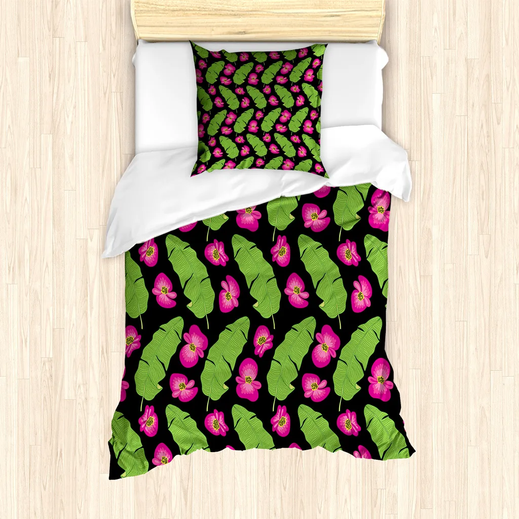 Set Letto Singolo ABAKUHAUS Luau Microfibra 135x200cm Anti-Acari