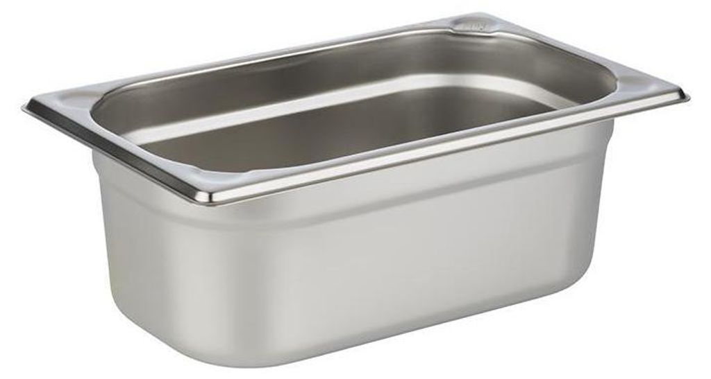APS 81404 GN 1/4 Behälter, Edelstahl, 26,5 x 16,2 cm, Tiefe Produktbild 