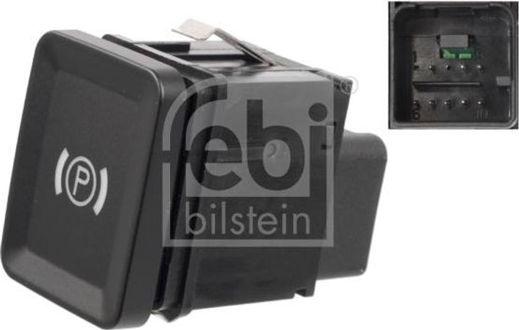 FEBI BILSTEIN 37606 Schalter, Handbremsbetätigung OE 3C0927225A kompatibel mit Passat 3C, Passat CC