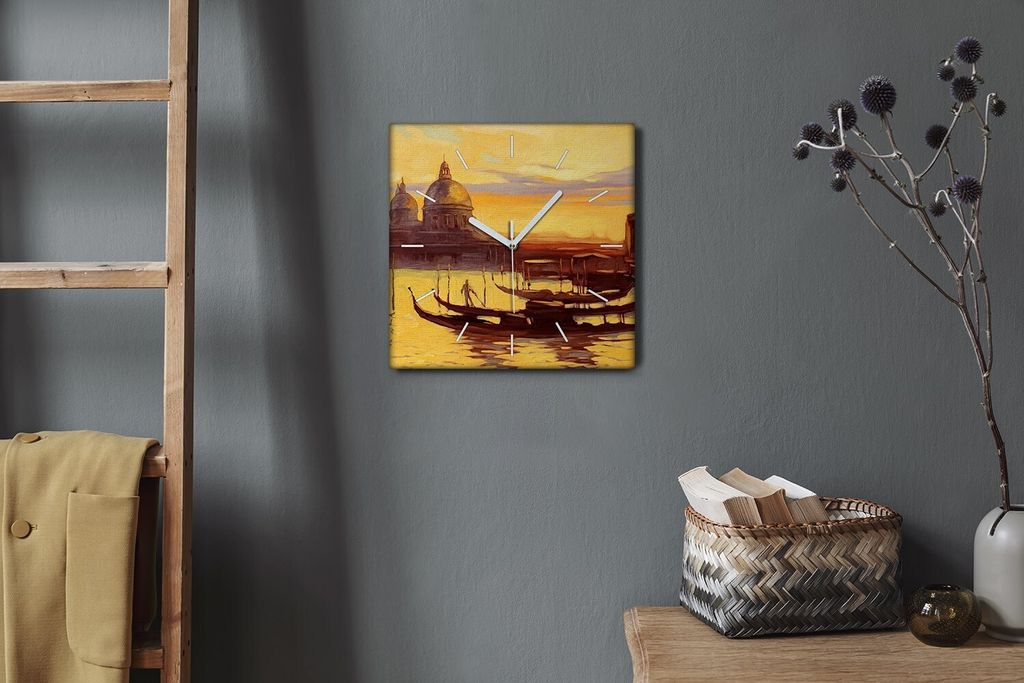 Coloray Hodiny Unikátní 30x30 cm  Tiché hodiny Pro obývací Produktbild 