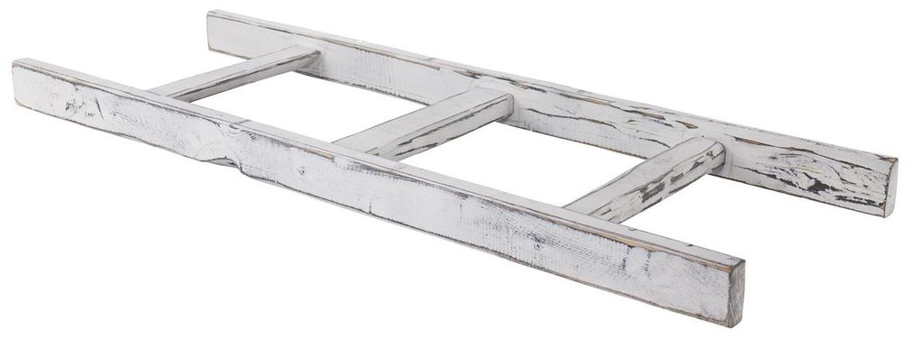 Holzleiter Altländer Art 100 cm Neu Shabby weiss Produktbild 
