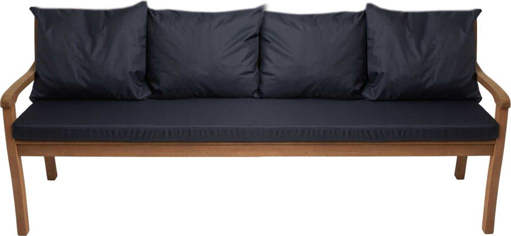 Cuscini per panchina da giardino Blu scuro| Seduta 170x60x7 Immagine del prodotto 