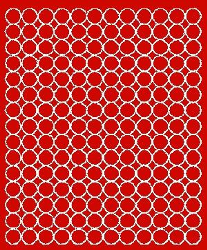 Runde Aufkleber, 1,5 cm, Punktaufkleber, 180 Stück, rot glänzend