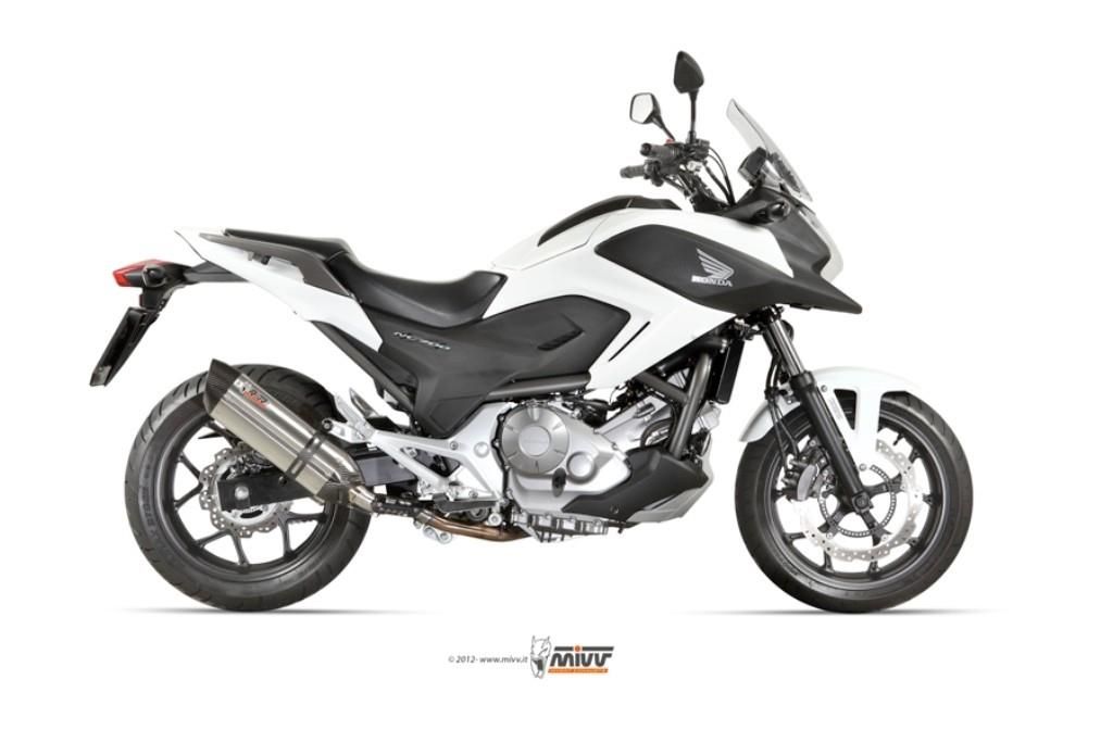 MIVV Slip-On-Auspuff homologiert aus Edelstahl für HONDA NC 750 S/X