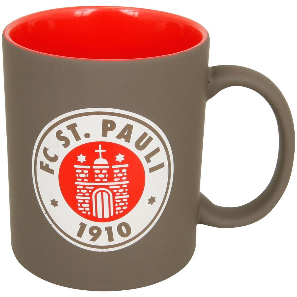 FC St. Pauli Kaffeebecher Logo, Original Fanartikel, Braune Produktbild 
