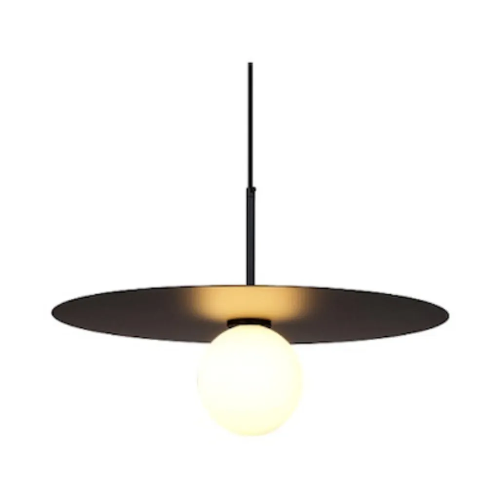 Suspension moderne noire 45 cm Sombre : solution éclairage chic