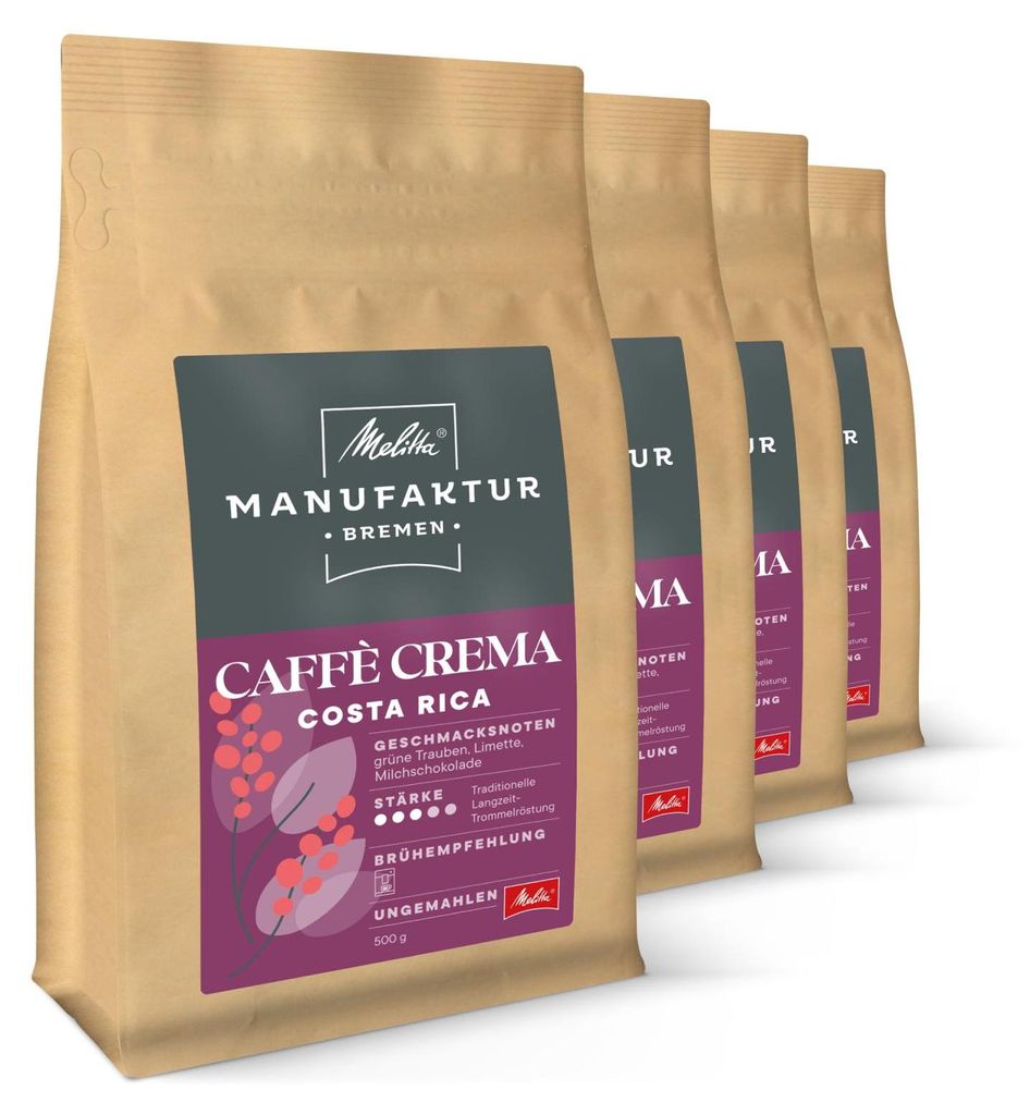 Melitta Manufaktur-Kaffee Caffè Crema Costa Rica Produktbild 