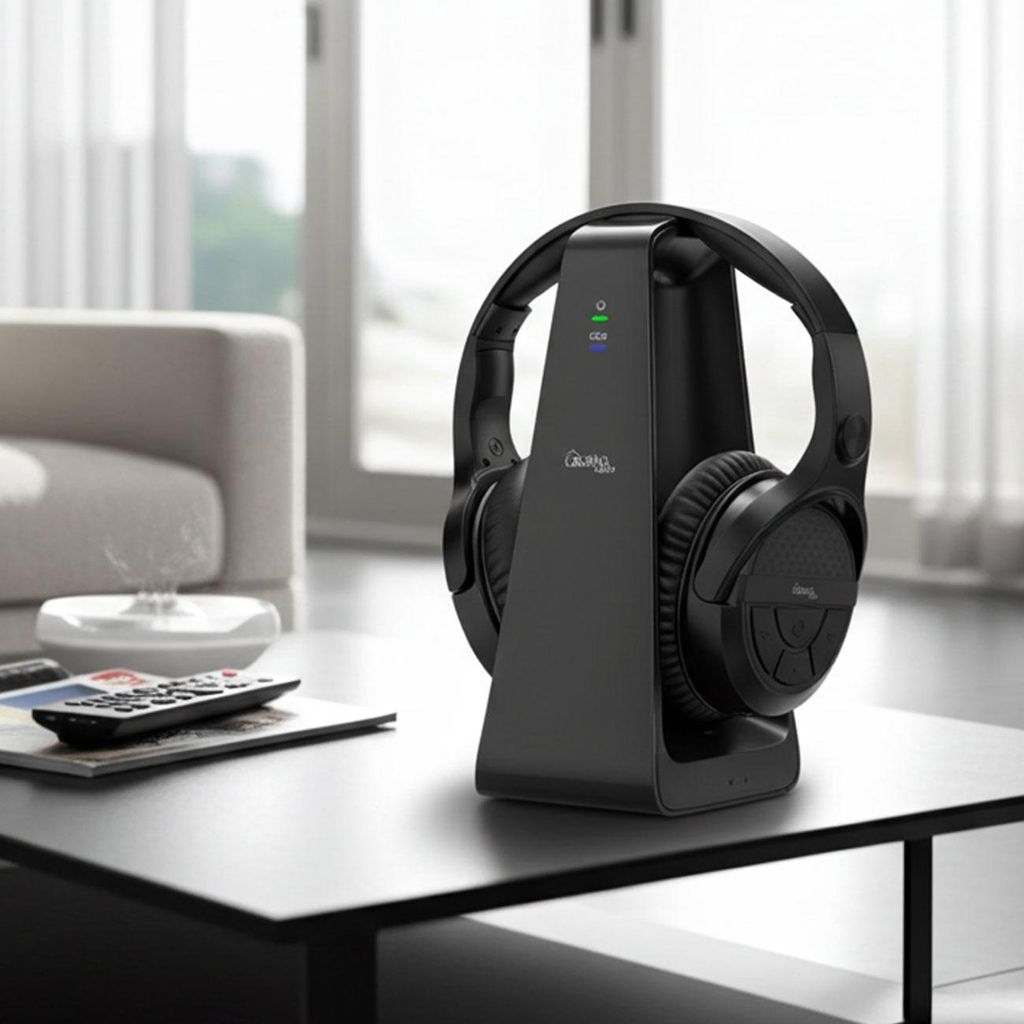 Digitaler Stereo-Funk-Kopfhörer mit 2-in-1 Funk- & Produktbild 
