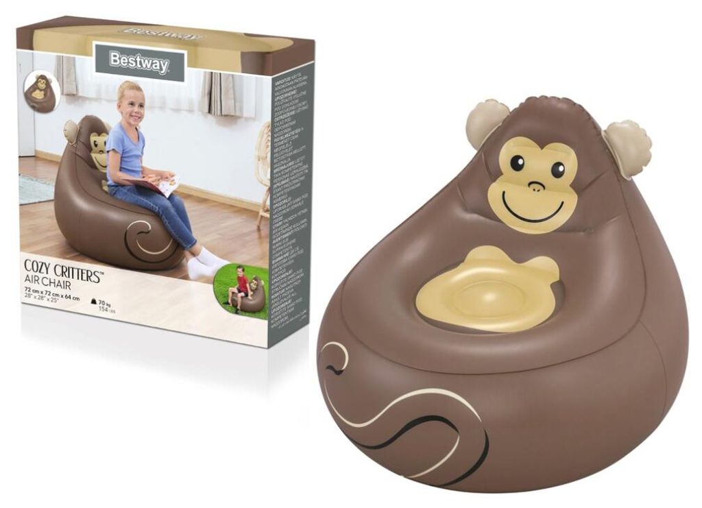 Inflatable Armchair Monkey 72 x 72 x 64 cm Bestway 75116