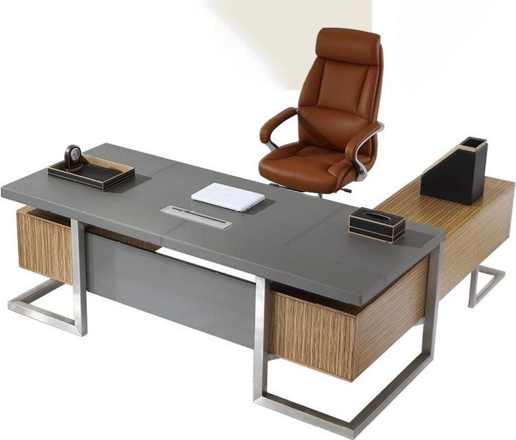 New Executive Armchair Leather Upholstery Office Chair Swivel Seat Furniture w07