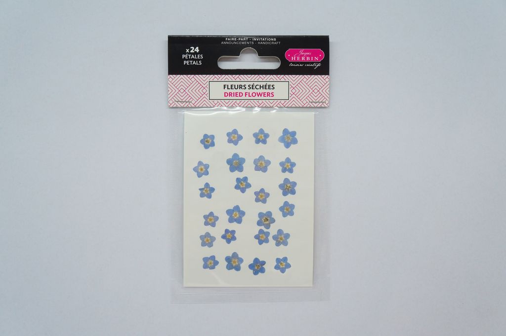 Jacques Herbin 3x Trockenblumen, Vergissmeinnicht, Packung Produktbild 