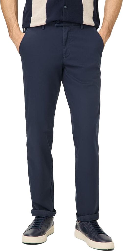 Eurex Hose dunkelblau Flatfront normale Passform